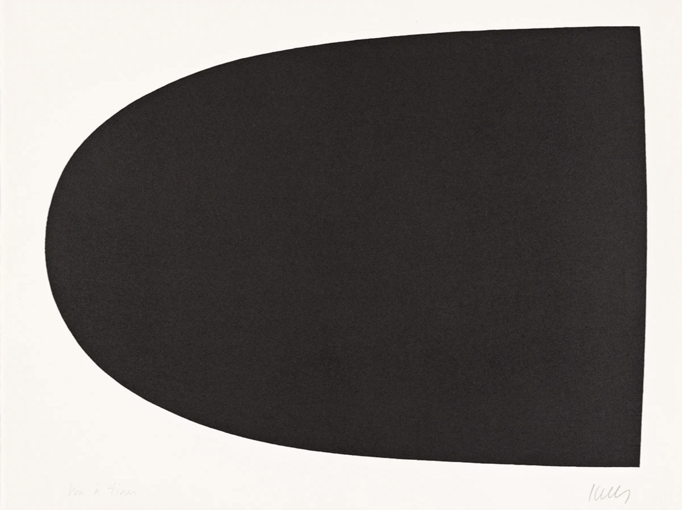 Black Form from 9 by Ellsworth Kelly